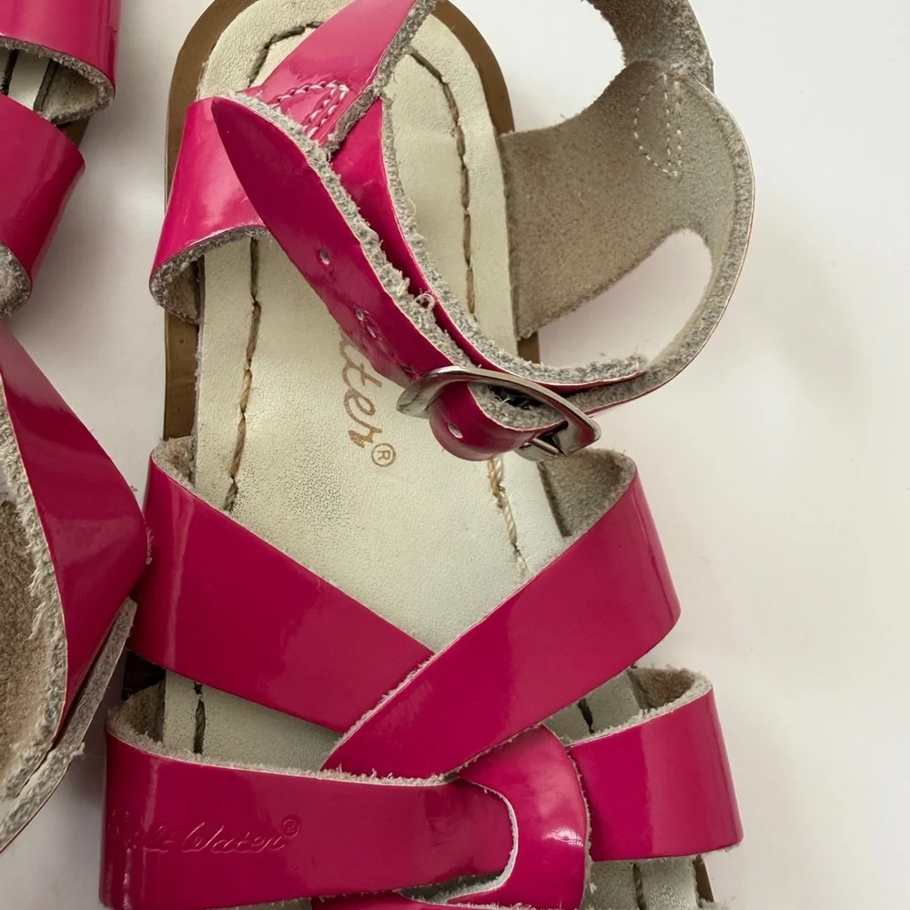 Toddler hot pink salt water sandals